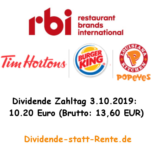 Restaurant Brands International Dividende