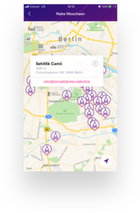 Moschee-Suche mit dem Girokonto für den Islam