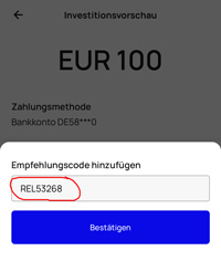 Relai App Empfehlungscode